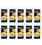Duracell Hoorapparaat batterij DA10 geel (60 stuks), Ophalen of Verzenden, Nieuw