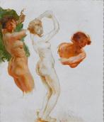 Gaston La Touche (1854-1913) - Studies of 3 naked women