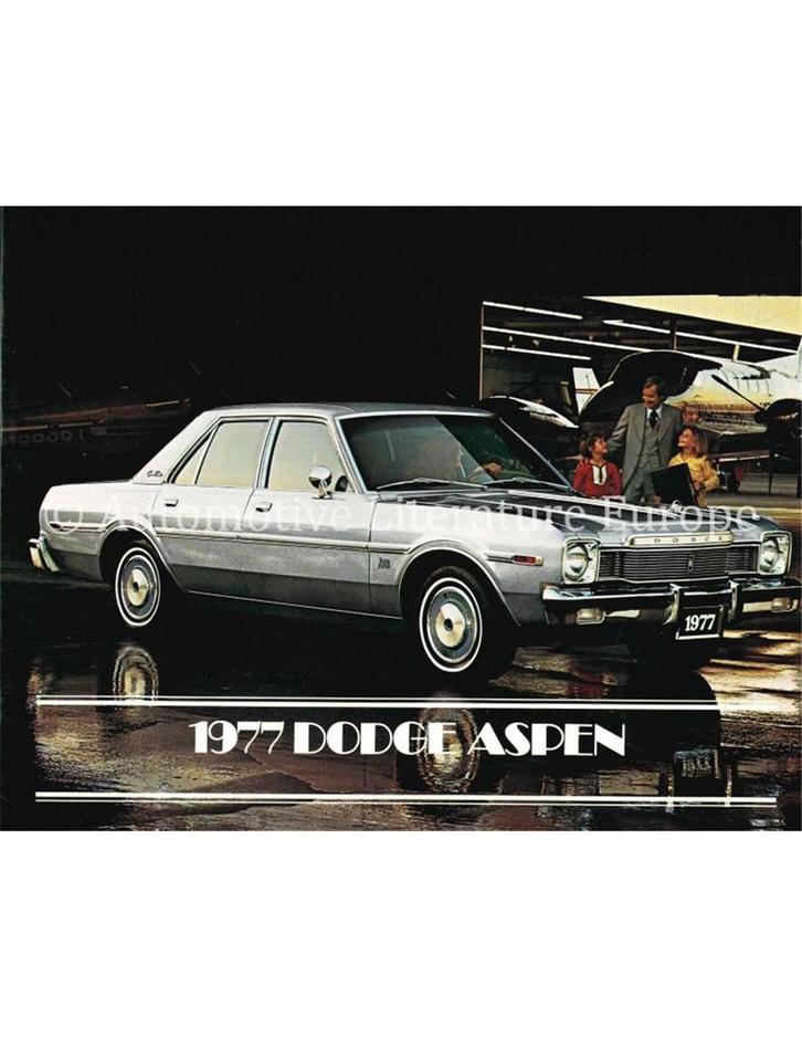 1977 DODGE ASPEN BROCHURE ENGELS, Boeken, Auto's | Folders en Tijdschriften