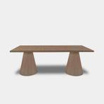 Tafel Boomstam Eikenhout  Set Kegelpoot  220x100, Nieuw