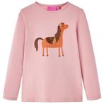 vidaXL Kindershirt met lange mouwen 104 lichtroze, Verzenden, Nieuw