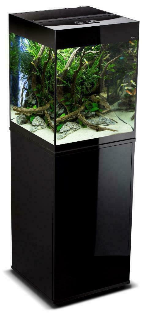 Aquarium 'Glossy' cube, 100,120 en150 cm Stijlvol , Elegant, Dieren en Toebehoren, Vissen | Aquaria en Toebehoren, Leeg aquarium