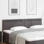vidaXL LED Hoofdbord Grijs 200 cm Nep Leer, Verzenden, Nieuw, Grijs, Overige materialen
