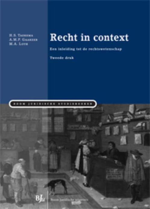 Recht in context / Boom Juridische studieboeken H.S. Taekema, Boeken, Wetenschap, Gelezen, Verzenden