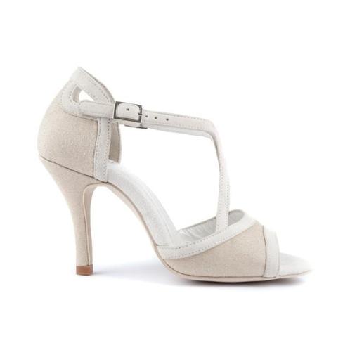 Portdance PD856 Bruidsschoenen met stiletto hakken - Beige s, Sport en Fitness, Ballet, Verzenden