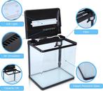 Nobleza Aquarium - 14L - 29x20x33 cm - zwart, nano-aquarium, Verzenden, Nieuw