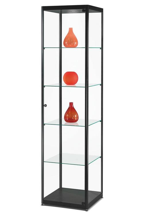 Luxe smalle vitrinekast zwart 50 cm, Zakelijke goederen, Kantoor en Winkelinrichting | Kantoormeubilair en Inrichting