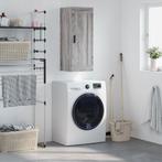 vidaXL Wandkast 34,5x34x90 cm bewerkt hout grijs sonoma, Minder dan 50 cm, Verzenden, Nieuw, Minder dan 100 cm