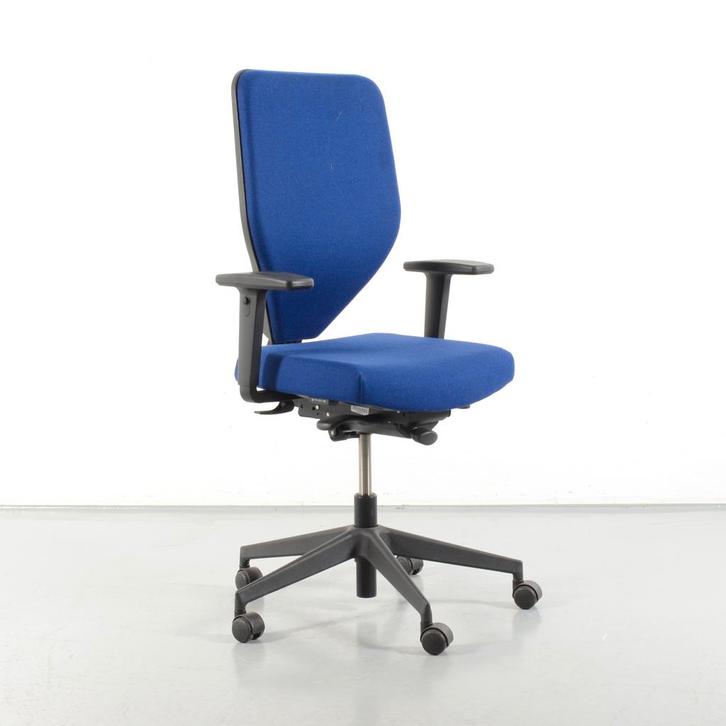 Viasit bureaustoel, blauw, 4D armleggers, Zakelijke goederen, Kantoor en Winkelinrichting | Kantoormeubilair en Inrichting, Ophalen of Verzenden