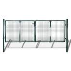 Poort 289x75 Groen - Retourdeal - Tuinpoort 35% Korting!, Tuin en Terras, Tuinhekken en Hekwerk, Met poort, Nieuw, Ophalen of Verzenden