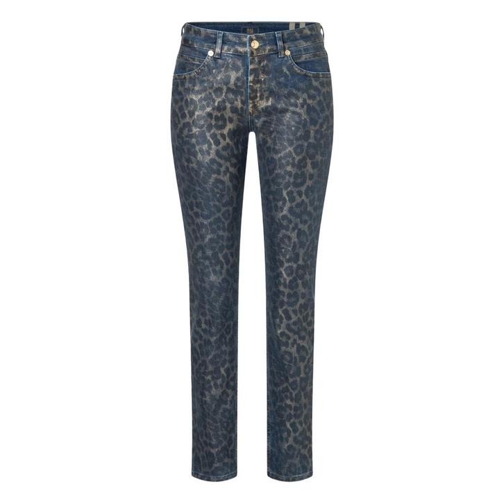 MAC • Rich Slim jeans luipaard coating • 36, Kleding | Dames, Spijkerbroeken en Jeans, Blauw, Nieuw, Verzenden