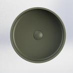 Opbouw Waskom Arcqua Case Rond 40 cm Mat Groen, Ophalen of Verzenden, Nieuw, Overige typen, Minder dan 100 cm