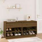 vidaXL Schoenenkast 110x34x52 cm massief grenenhout, Huis en Inrichting, Verzenden, Nieuw