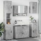 vidaXL Badkamermeubelset met lade 5 pcs Betongrijs 30 x 35 x, Huis en Inrichting, Badkamer | Badkamermeubels, Verzenden, Nieuw