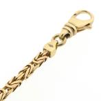 Gouden koningsschakel ketting | 64,5 cm (koningsketting), Sieraden, Tassen en Uiterlijk, Kettingen, Ophalen of Verzenden, Gebruikt