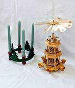 Kerstdecoratie (2) - Hout - Kerstpiramide+Advendkrans, Diversen, Kerst, Nieuw