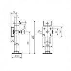 Steunpoot Winterhoff kantelbaar flens 42mm 1300 kg SW 19, Ophalen of Verzenden, Nieuw