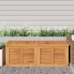 vidaXL Tuinbox met zak 150x50x55 cm massief teakhout, Verzenden, Nieuw