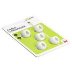 Kabelhouder | Goobay | 1 sleuf (5 stuks, Ø 7.8 mm, Wit), Verzenden, Nieuw