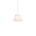Retro hanglamp crème 25 cm - Plisse, Verzenden, Nieuw, Stof, Retro