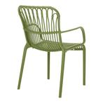 Tuinstoel - Rattie - Olijfgroen - The Outsider, Tuin en Terras, Verzenden, Nieuw