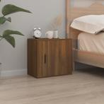 vidaXL Nachtkastje wandgemonteerd 50x30x47 cm bruin, Huis en Inrichting, Slaapkamer | Nachtkastjes, Minder dan 45 cm, Verzenden