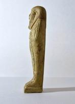 Oude Egypte, late periode Faience Shabti ingeschreven voor, Antiek en Kunst