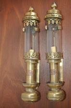 GWR - Wandkandelaar (2) - Messing - wagon wandkandelaars, Antiek en Kunst