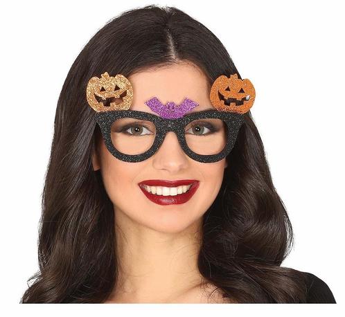 Halloween Bril Pompoen Glitter, Hobby en Vrije tijd, Feestartikelen, Nieuw, Verzenden