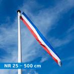 NR 25: Nederlandse wimpel 500 cm standaard blauw met stokje., Nieuw