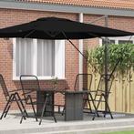 vidaXL Roma Parasol Zwart 286 x 284 x 265 cm Aluminium en, Tuin en Terras, Parasols, Verzenden, Nieuw, 2 tot 3 meter