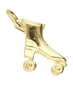 Gouden Rollerskate ketting hanger, Verzenden, Nieuw