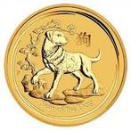 Gouden Lunar II - 1/10 oz 2018 Year of the Dog, Verzenden, Losse munt, Goud