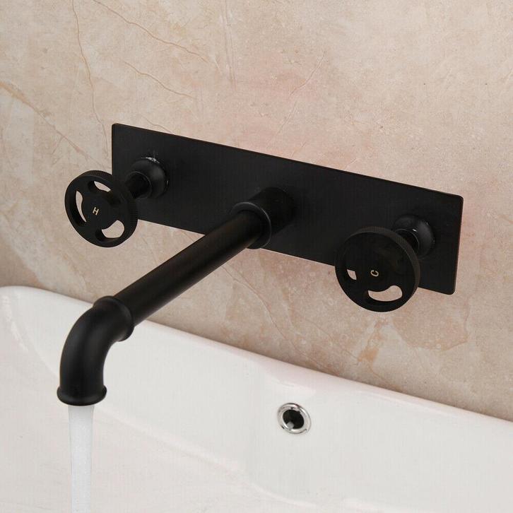 Industriële inbouw mengkraan zwart, Doe-het-zelf en Verbouw, Sanitair, Kraan, Nieuw, Verzenden