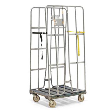 Gebruikte 2-Heks rolcontainer klemhekken + 2 nylon beschikbaar voor biedingen