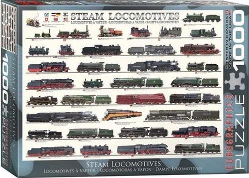 Steam Locomotives Puzzel (1000 stukjes) | Eurographics -, Hobby en Vrije tijd, Denksport en Puzzels, Nieuw, Verzenden