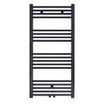 Designradiator Nile Gobi 120x60cm Geborsteld Mat Zwart, Doe-het-zelf en Verbouw, Verwarming en Radiatoren, Ophalen of Verzenden