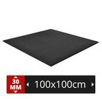 Be fit pro 100x100x30 zwart fijn heavy duty sportvloer matte, Ophalen of Verzenden, Nieuw