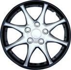 4-Delige Wieldoppenset Alaska 15-inch zwart/zilver, Auto-onderdelen, Ophalen of Verzenden, Nieuw