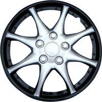 4-Delige Wieldoppenset Alaska 15-inch zwart/zilver, Auto-onderdelen, Overige Auto-onderdelen, Ophalen of Verzenden