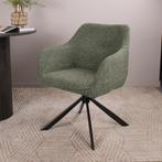 Eetkamerstoel met armleuning | Stof | Groen | DS4U Seff, Ophalen of Verzenden, Nieuw