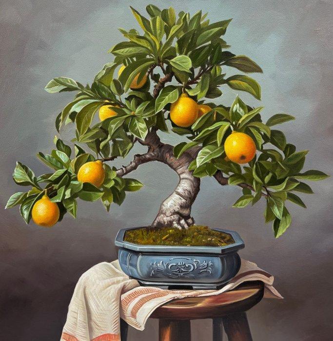 Charlie - Bonsaï citrons, Antiek en Kunst, Kunst | Schilderijen | Modern