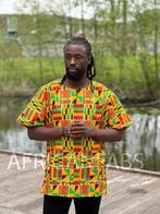 Oranje Kente Dashiki Shirt / Dashiki Jurk - Afrikaans shirt, Kleding | Heren, Ophalen of Verzenden, Nieuw