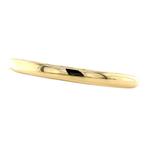 Gouden gladde slavenarmband 14 krt