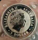 Australië. 1 Dollar 1999 Kookaburra 1 Oz .999 (Zonder