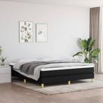 vidaXL Boxspring bed stof zwart 160x200 cm, Huis en Inrichting, Slaapkamer | Bedden, Verzenden, Zwart, 200 cm, Stof