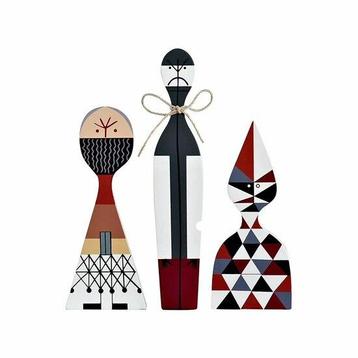 Set of 3 Wooden Dolls - Vitra  replica - No 12, 13 en 14 beschikbaar voor biedingen