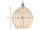 Hanglamp ORGANIC LIVING 30cm naturel bamboo - 40584, Huis en Inrichting, Lampen | Hanglampen, Ophalen of Verzenden, Nieuw