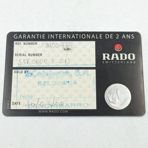 Rado - DiaStar - Official Tennis Sponsor - 538.0600.3.013 -, Sieraden, Tassen en Uiterlijk, Horloges | Heren