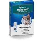 Mansonil All Worm Ontworming Tabletten Kat vanaf 4 kg 2 tabl, Dieren en Toebehoren, Dierenvoeding, Verzenden